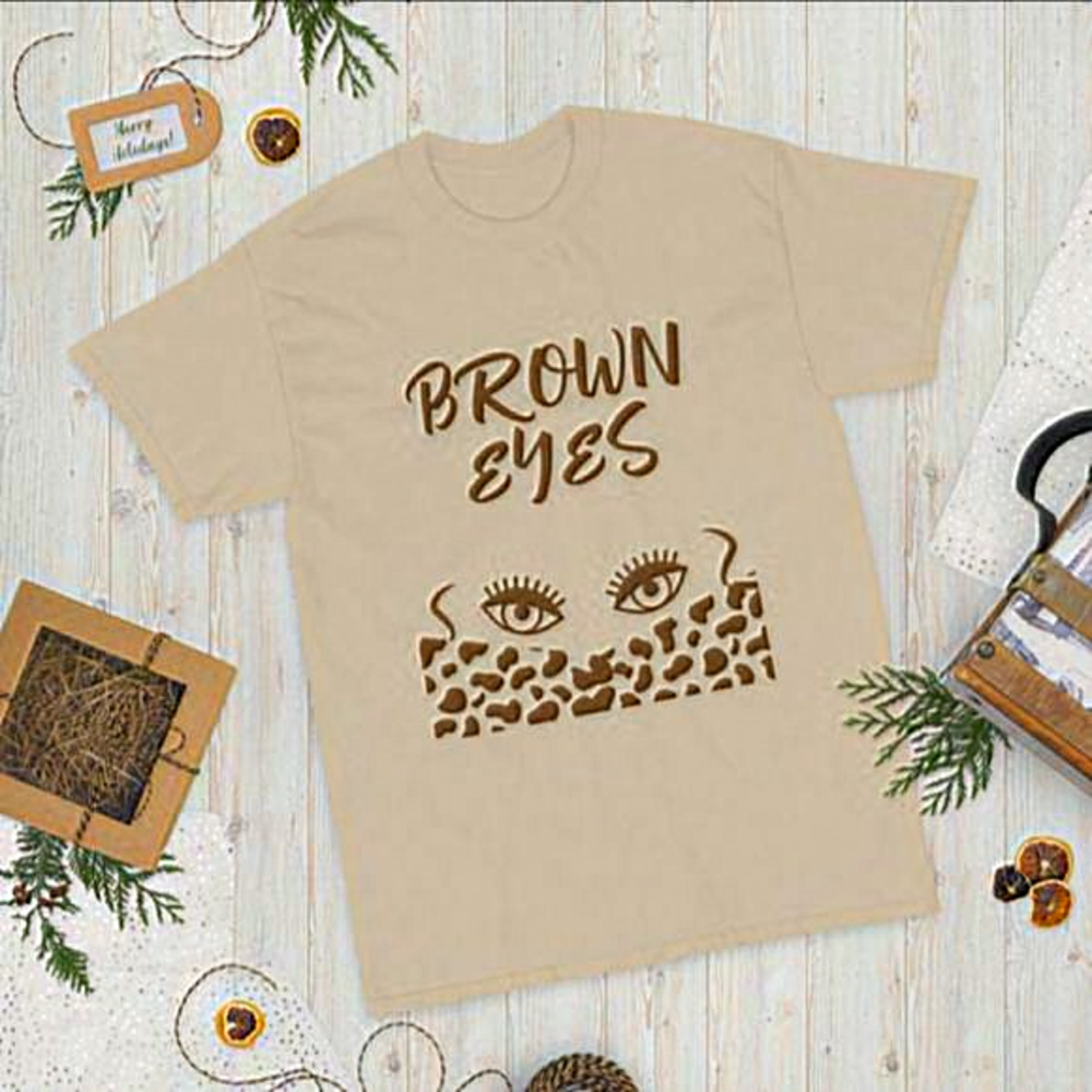 Brown eyes brown Short sleeve t-shirt